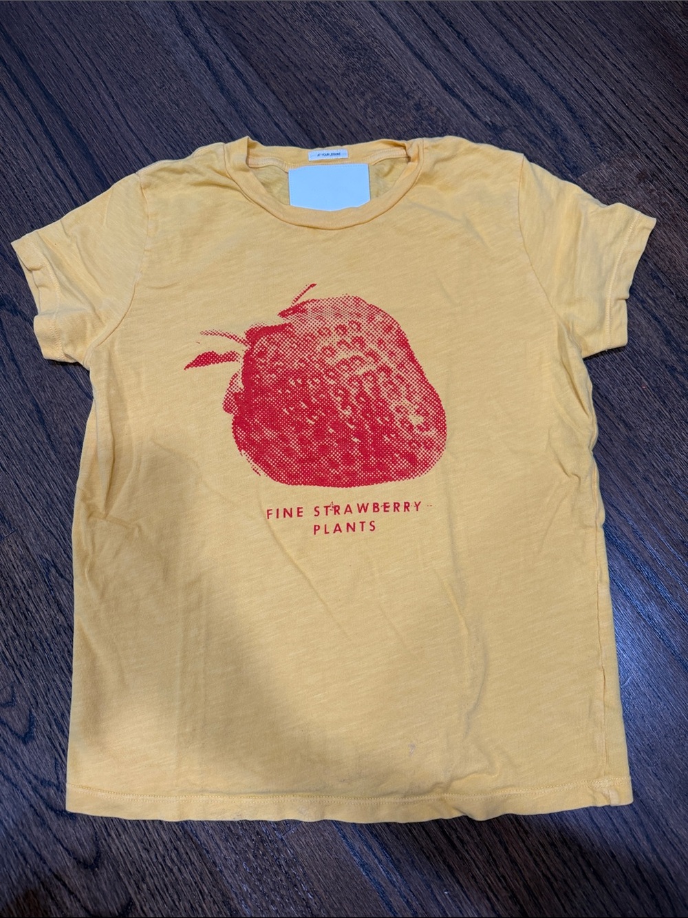 MOTHER Yellow Strawberry Graphic Tee